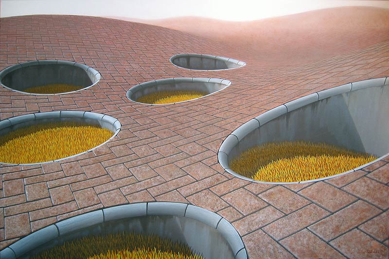 Polytrichum Antrum, holes in a human made landscape by patricia van lubeck