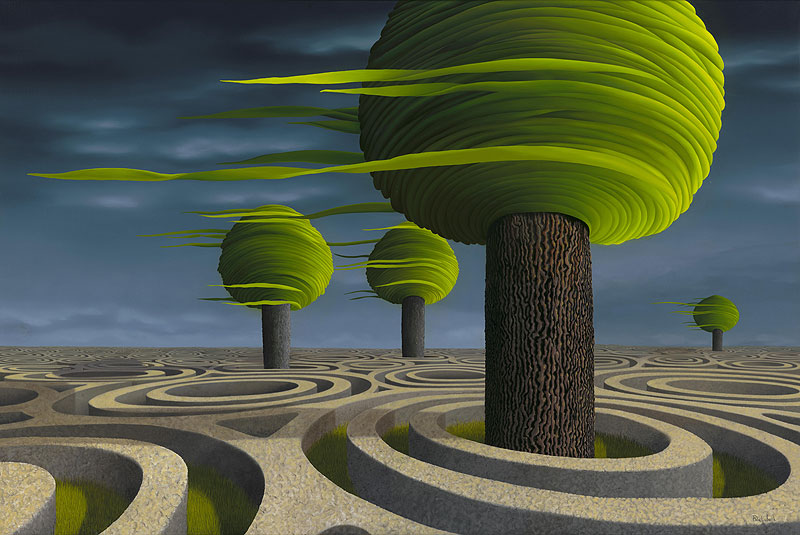 Tilia Arbora, turning trees in a labyrinth by patricia van lubeck