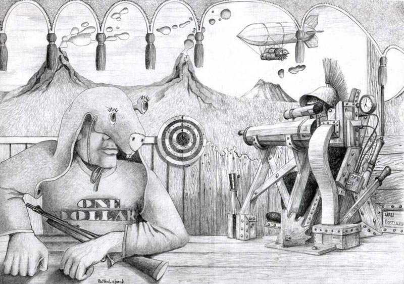 And this is how the totally result looks! Exquisite corpse: One dollar