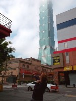 The famous 101 building. For a short while it was the highest in the world.